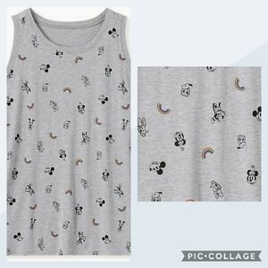 🆕MICKEY MOUSE & FRIENDS RAINBOW GREY CREW TANK
